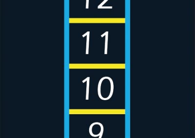 BrookhouseUK Education Furniture - outdoor floor marking - 1-20 Ladder