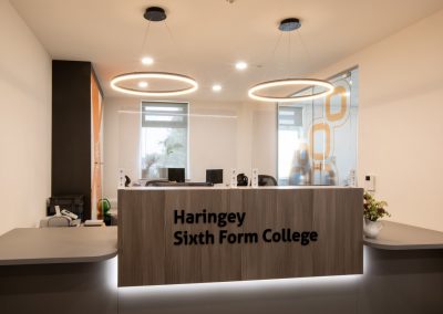 BrookhouseUK Education Furniture - New reception at Haringey 6th form college