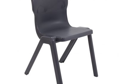 BrookhouseUK Education Furniture - Titan Chair - Charcoal Front Angle