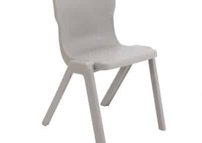 BrookhouseUK Education Furniture - Titan Chair - Grey Front Angle