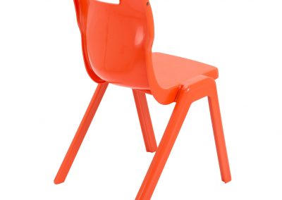 BrookhouseUK Educational Furniture - Titan Chair - Orange Side On