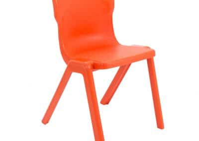 BrookhouseUK Education Furniture - Titan Chair - Orange Front Angle