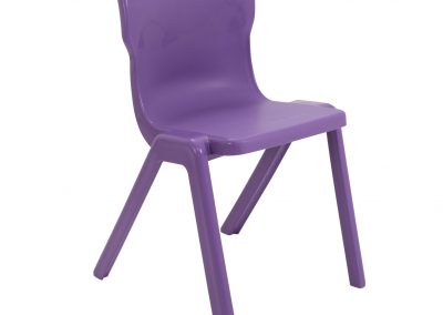 BrookhouseUK Education Furniture - Titan Chair - Purple Front Angle