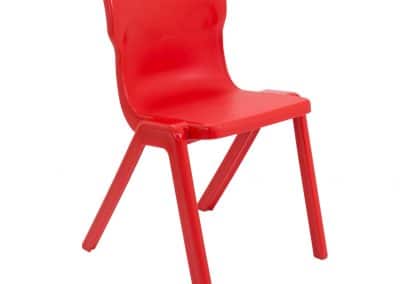 BrookhouseUK Education Furniture - Titan Chair - Red, Front Angle